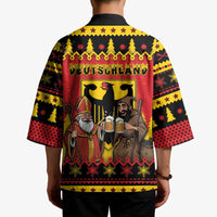 Germany Christmas Kimono Saint Nicholas And Knecht Ruprecht Drink Beer - Wonder Print Shop