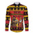 Germany Christmas Long Sleeve Button Shirt Saint Nicholas And Knecht Ruprecht Drink Beer - Wonder Print Shop
