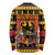 Germany Christmas Long Sleeve Shirt Saint Nicholas And Knecht Ruprecht Drink Beer - Wonder Print Shop