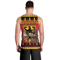 Germany Christmas Men Tank Top Saint Nicholas And Knecht Ruprecht Drink Beer - Wonder Print Shop