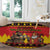Germany Christmas Round Carpet Saint Nicholas And Knecht Ruprecht Drink Beer - Wonder Print Shop