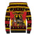 Germany Christmas Sherpa Hoodie Saint Nicholas And Knecht Ruprecht Drink Beer - Wonder Print Shop