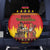 Germany Christmas Spare Tire Cover Saint Nicholas And Knecht Ruprecht Drink Beer - Wonder Print Shop