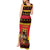 Germany Christmas Tank Maxi Dress Saint Nicholas And Knecht Ruprecht Drink Beer - Wonder Print Shop