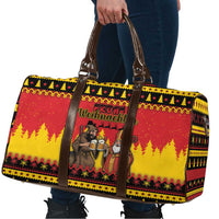 Germany Christmas Travel Bag Saint Nicholas And Knecht Ruprecht Drink Beer - Wonder Print Shop