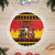 Germany Christmas Tree Skirt Saint Nicholas And Knecht Ruprecht Drink Beer - Wonder Print Shop