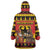 Germany Christmas Wearable Blanket Hoodie Saint Nicholas And Knecht Ruprecht Drink Beer - Wonder Print Shop