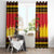 Germany Christmas Window Curtain Saint Nicholas And Knecht Ruprecht Drink Beer - Wonder Print Shop