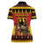 Germany Christmas Women Polo Shirt Saint Nicholas And Knecht Ruprecht Drink Beer - Wonder Print Shop