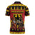 Germany Christmas Zipper Polo Shirt Saint Nicholas And Knecht Ruprecht Drink Beer - Wonder Print Shop