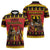 Germany Christmas Zipper Polo Shirt Saint Nicholas And Knecht Ruprecht Drink Beer - Wonder Print Shop