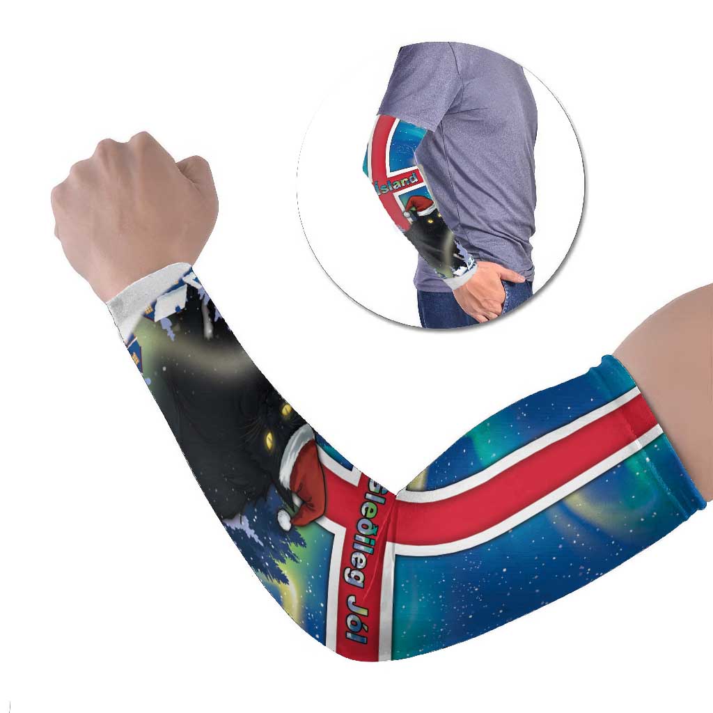Iceland Christmas Arm Sleeves Yule Cat Gledileg Jol - Wonder Print Shop