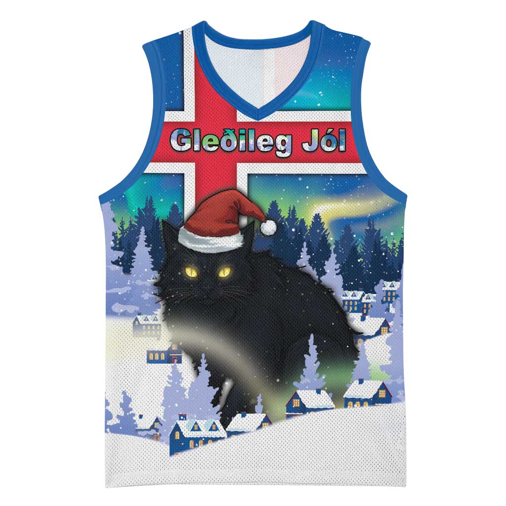 Iceland Christmas Basketball Jersey Yule Cat Gledileg Jol - Wonder Print Shop