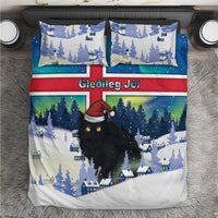 Iceland Christmas Bedding Set Yule Cat Gledileg Jol - Wonder Print Shop