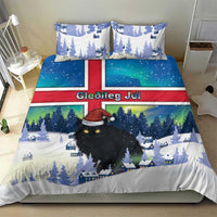 Iceland Christmas Bedding Set Yule Cat Gledileg Jol - Wonder Print Shop