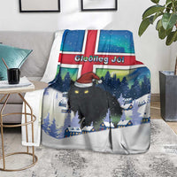 Iceland Christmas Blanket Yule Cat Gledileg Jol - Wonder Print Shop