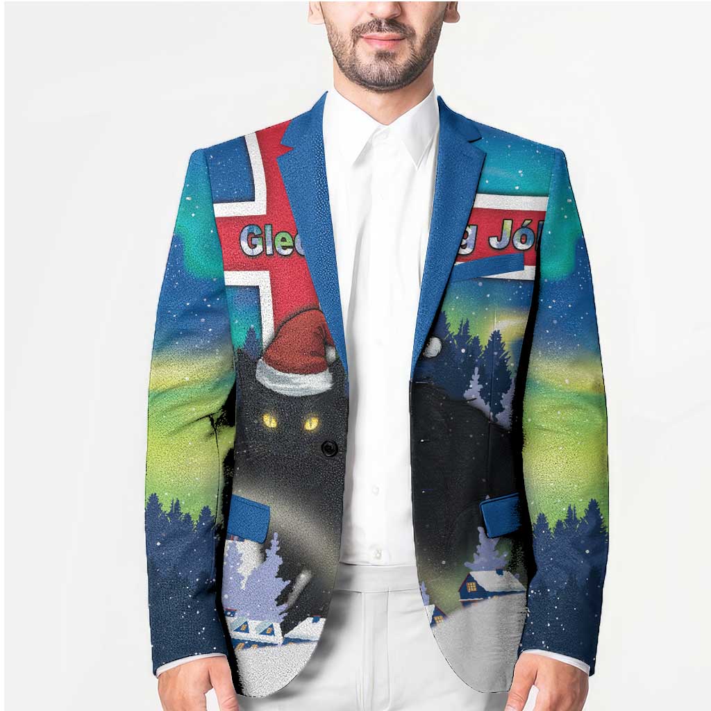 Iceland Christmas Blazer Yule Cat Gledileg Jol - Wonder Print Shop
