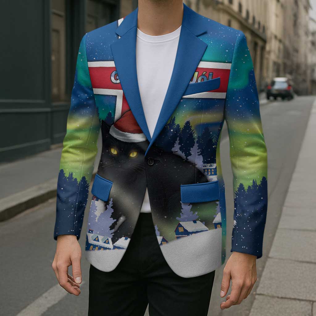 Iceland Christmas Blazer Yule Cat Gledileg Jol - Wonder Print Shop