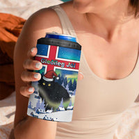 Iceland Christmas 4 in 1 Can Cooler Tumbler Yule Cat Gledileg Jol - Wonder Print Shop