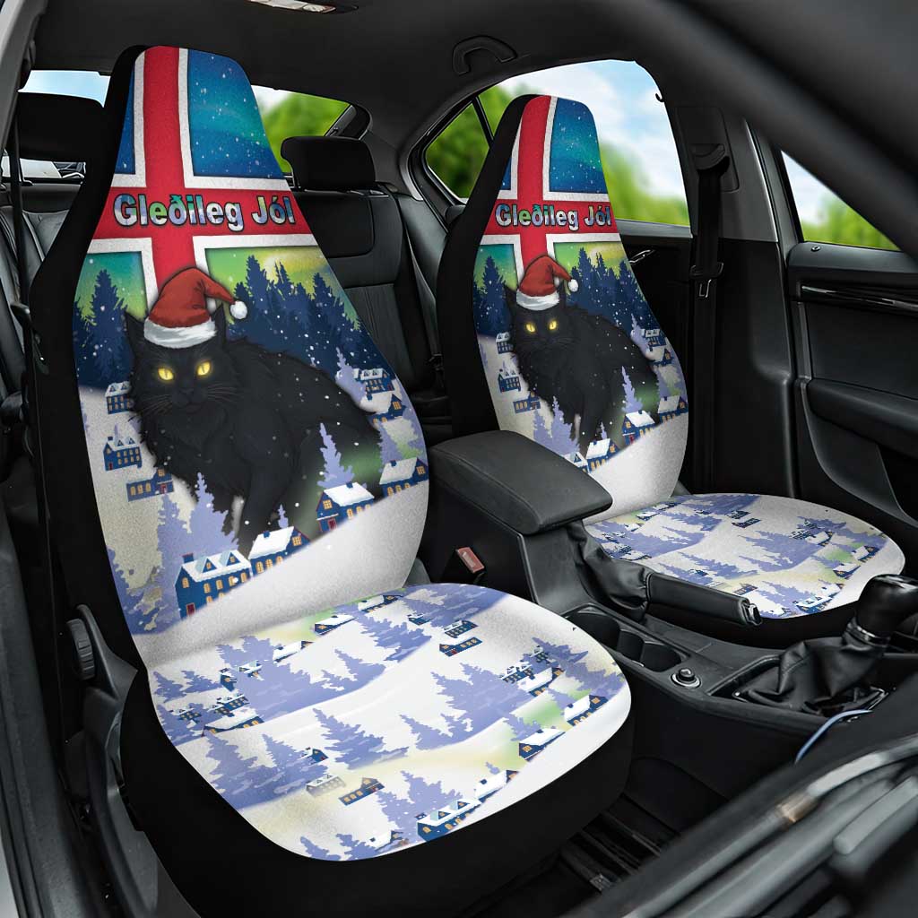 Iceland Christmas Car Seat Cover Yule Cat Gledileg Jol - Wonder Print Shop
