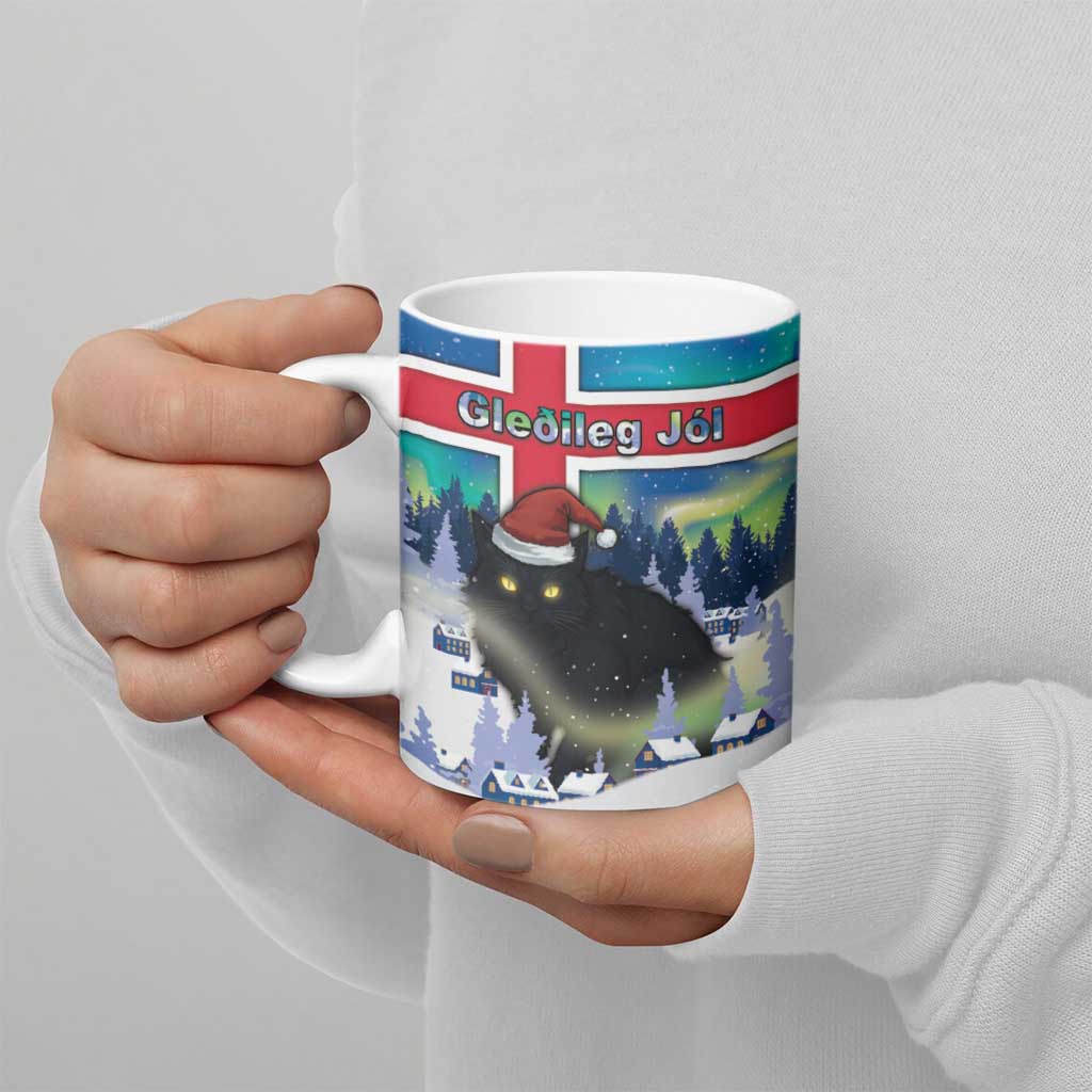 Iceland Christmas Ceramic Mug Yule Cat Gledileg Jol - Wonder Print Shop