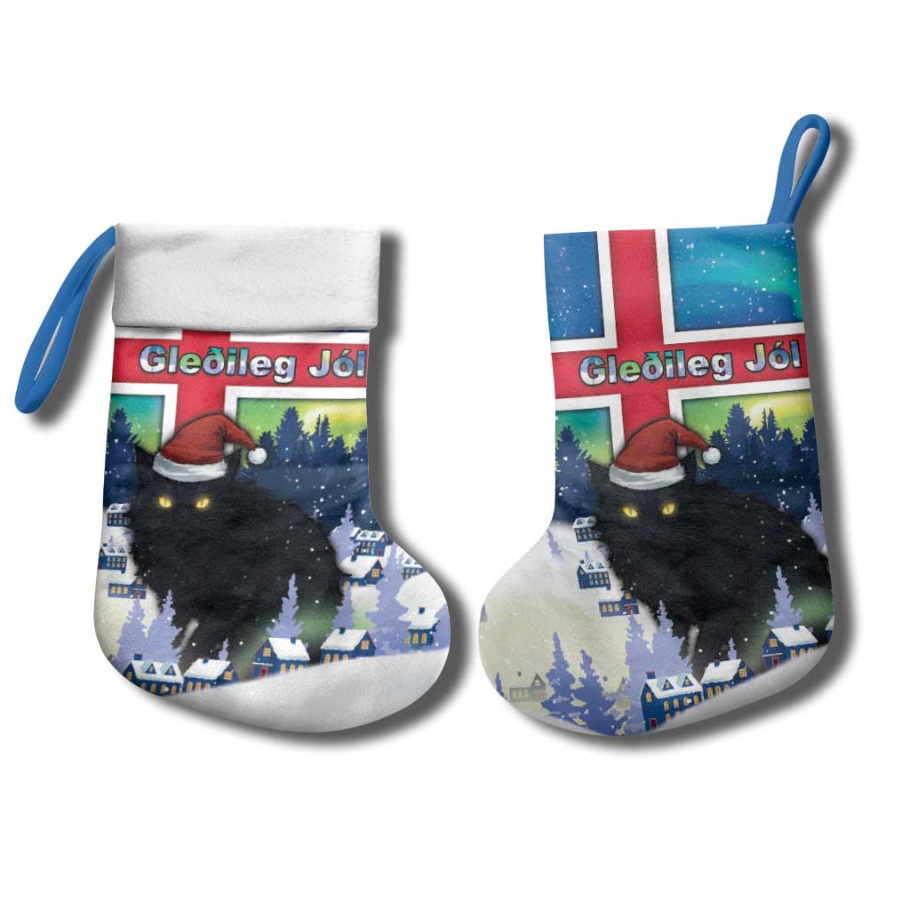 Iceland Christmas Stocking Yule Cat Gledileg Jol - Wonder Print Shop
