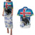 Iceland Christmas Couples Matching Puletasi and Hawaiian Shirt Yule Cat Gledileg Jol - Wonder Print Shop