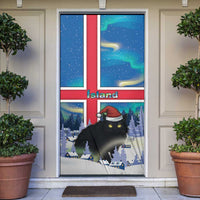 Iceland Christmas Door Cover Yule Cat Gledileg Jol - Wonder Print Shop