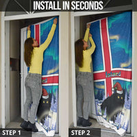 Iceland Christmas Door Cover Yule Cat Gledileg Jol - Wonder Print Shop