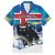 Iceland Christmas Family Matching Long Sleeve Bodycon Dress and Hawaiian Shirt Yule Cat Gledileg Jol - Wonder Print Shop