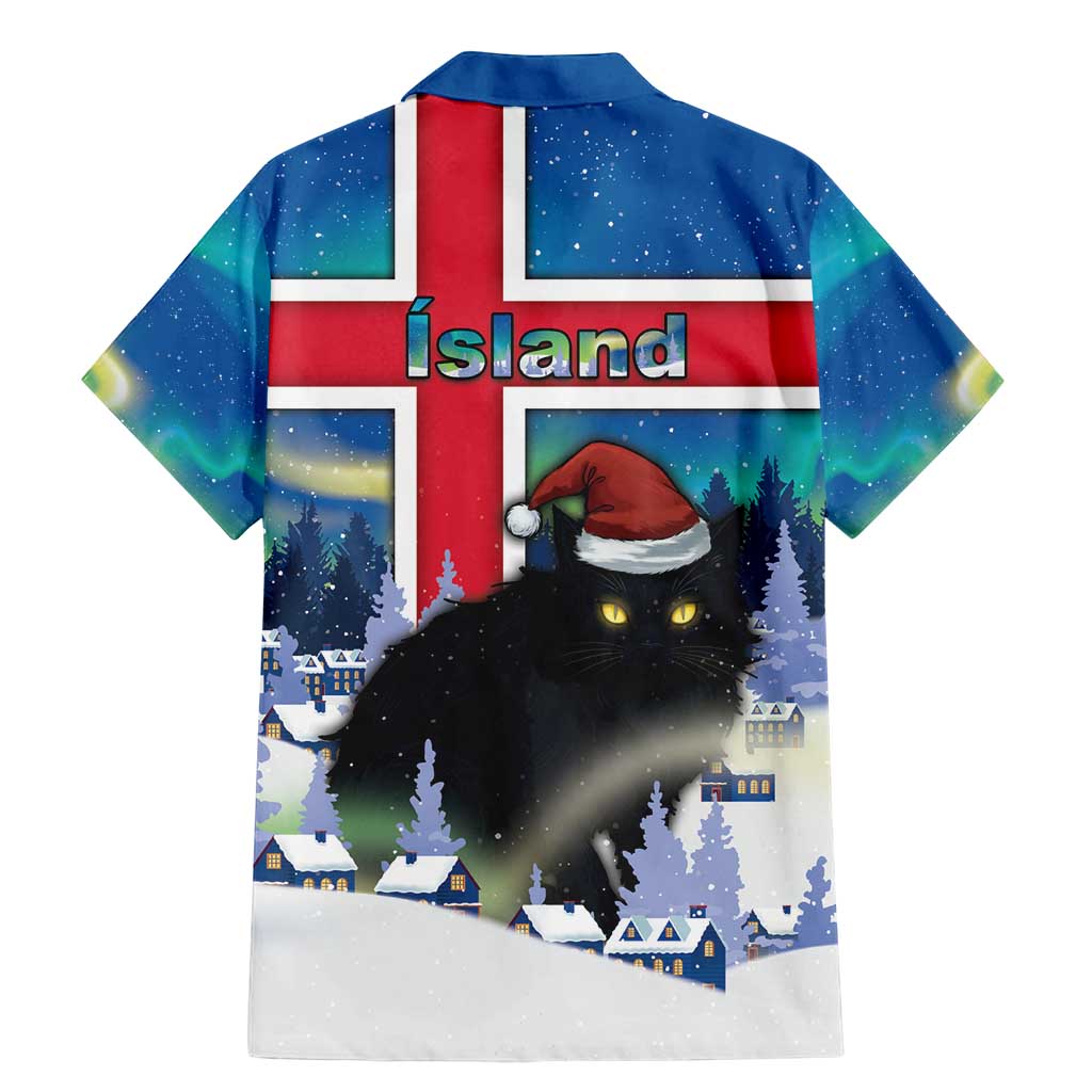 Iceland Christmas Family Matching Mermaid Dress and Hawaiian Shirt Yule Cat Gledileg Jol - Wonder Print Shop