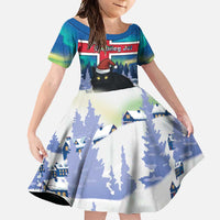 Iceland Christmas Family Matching Off Shoulder Maxi Dress and Hawaiian Shirt Yule Cat Gledileg Jol - Wonder Print Shop