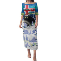 Iceland Christmas Family Matching Puletasi and Hawaiian Shirt Yule Cat Gledileg Jol - Wonder Print Shop
