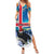 Iceland Christmas Family Matching Summer Maxi Dress and Hawaiian Shirt Yule Cat Gledileg Jol - Wonder Print Shop
