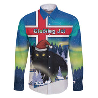 Iceland Christmas Family Matching Tank Maxi Dress and Hawaiian Shirt Yule Cat Gledileg Jol - Wonder Print Shop
