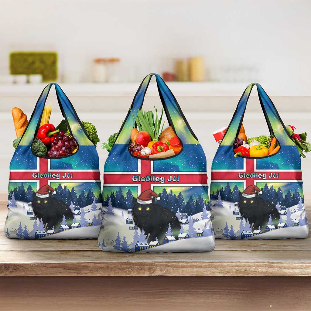 Iceland Christmas Grocery Bag Yule Cat Gledileg Jol - Wonder Print Shop