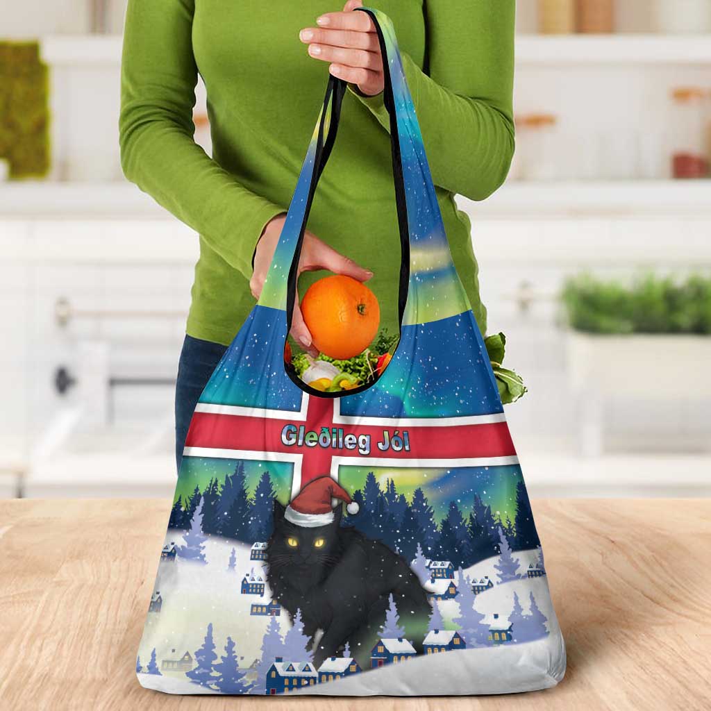 Iceland Christmas Grocery Bag Yule Cat Gledileg Jol - Wonder Print Shop