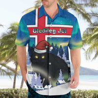 Iceland Christmas Hawaiian Shirt Yule Cat Gledileg Jol - Wonder Print Shop