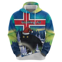 Iceland Christmas Hoodie Yule Cat Gledileg Jol - Wonder Print Shop