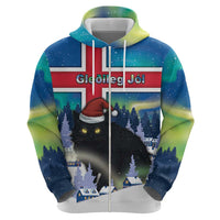 Iceland Christmas Hoodie Yule Cat Gledileg Jol - Wonder Print Shop