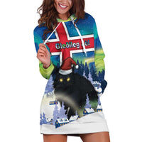 Iceland Christmas Hoodie Dress Yule Cat Gledileg Jol - Wonder Print Shop
