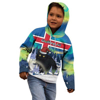 Iceland Christmas Kid Hoodie Yule Cat Gledileg Jol - Wonder Print Shop