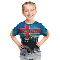 Iceland Christmas Kid T Shirt Yule Cat Gledileg Jol - Wonder Print Shop