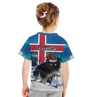 Iceland Christmas Kid T Shirt Yule Cat Gledileg Jol - Wonder Print Shop