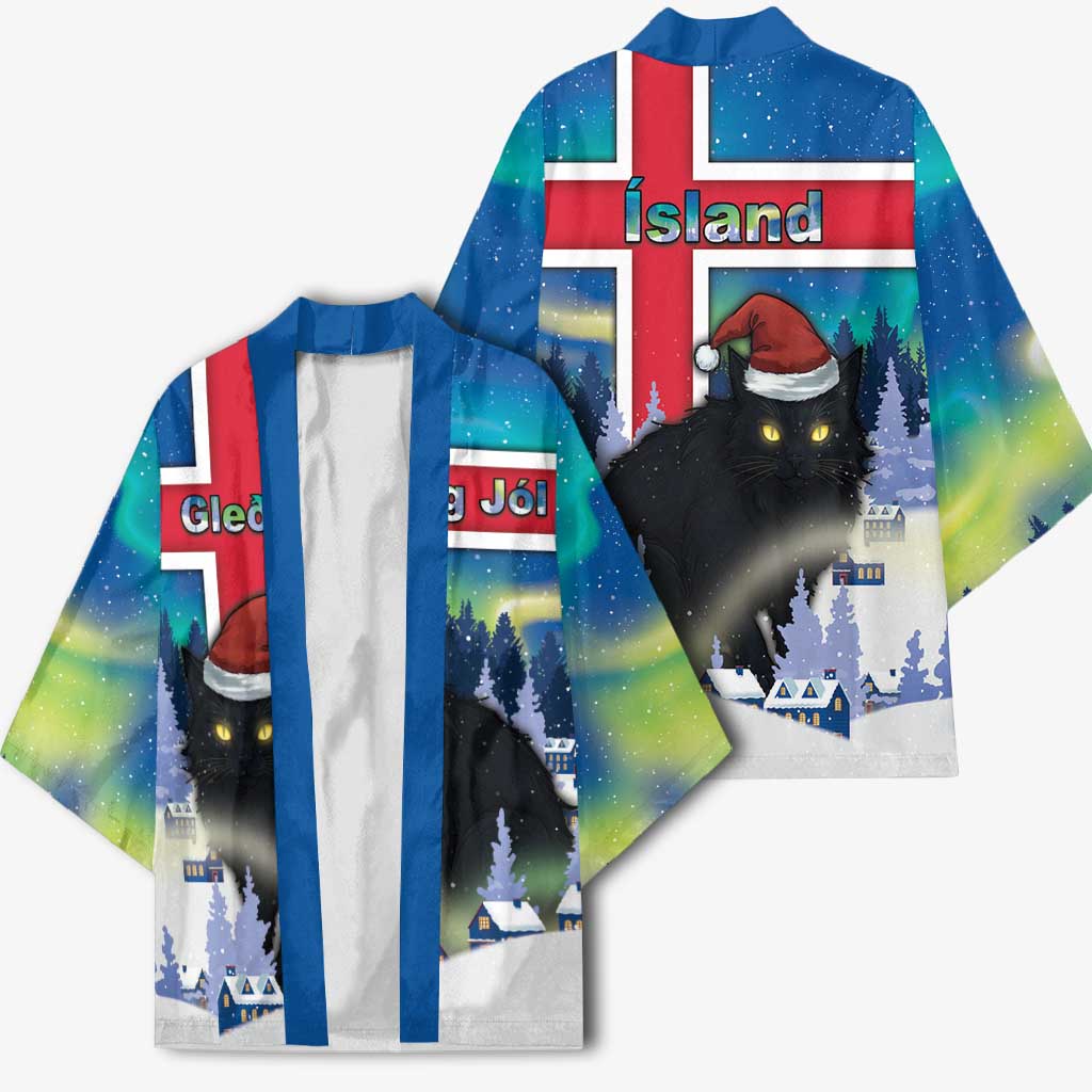 Iceland Christmas Kimono Yule Cat Gledileg Jol - Wonder Print Shop