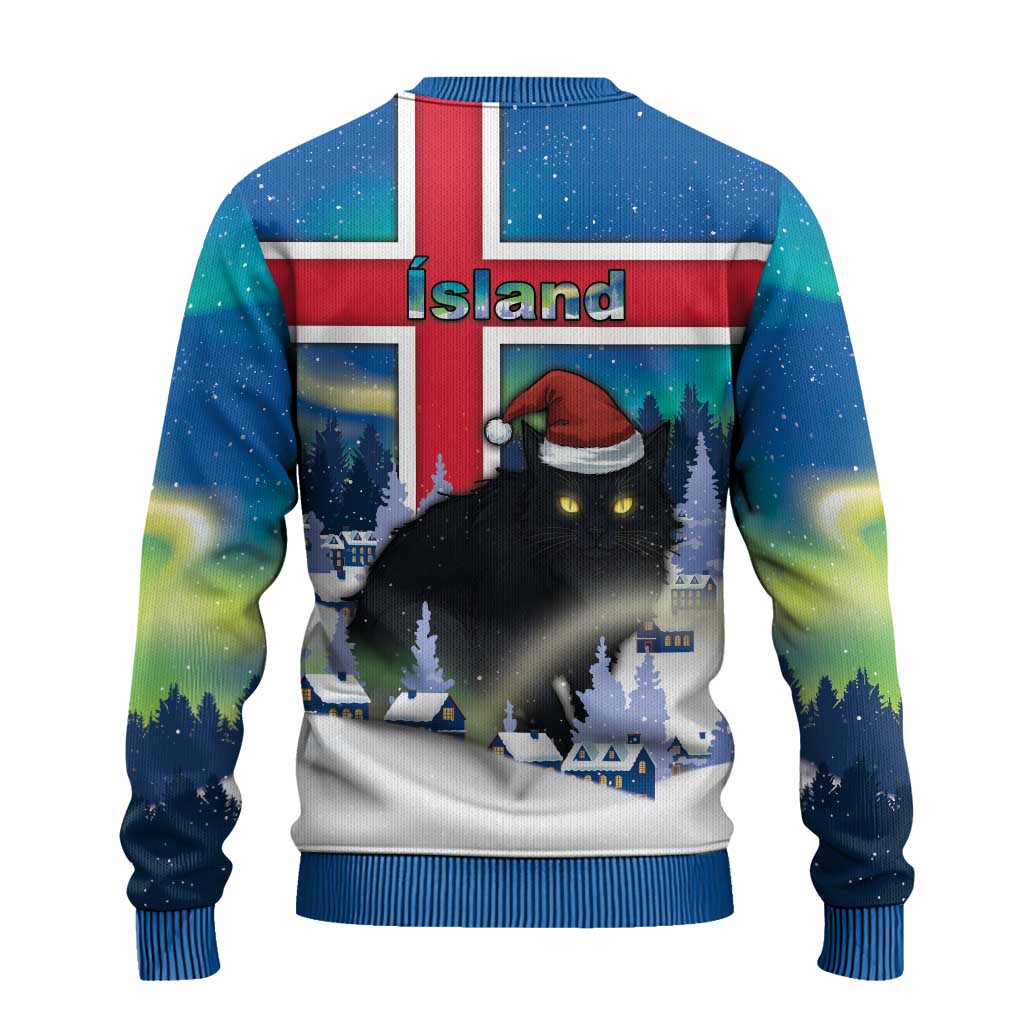 Iceland Christmas Ugly Christmas Sweater Yule Cat Gledileg Jol - Wonder Print Shop