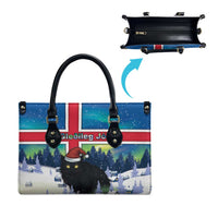 Iceland Christmas Leather Bag Yule Cat Gledileg Jol - Wonder Print Shop