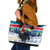 Iceland Christmas Leather Tote Bag Yule Cat Gledileg Jol - Wonder Print Shop