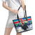 Iceland Christmas Leather Tote Bag Yule Cat Gledileg Jol - Wonder Print Shop