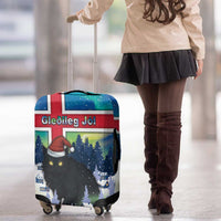 Iceland Christmas Luggage Cover Yule Cat Gledileg Jol - Wonder Print Shop